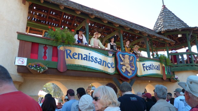 Entering through gates