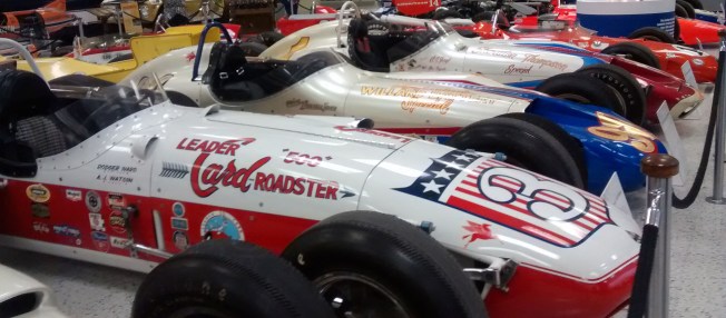 Former Championship Cars on display