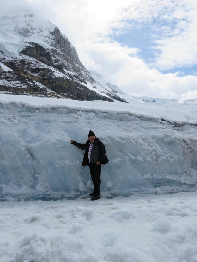 Jim standing on the glacier
