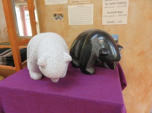 A couple more bear sculptures inside the Weaving Shop