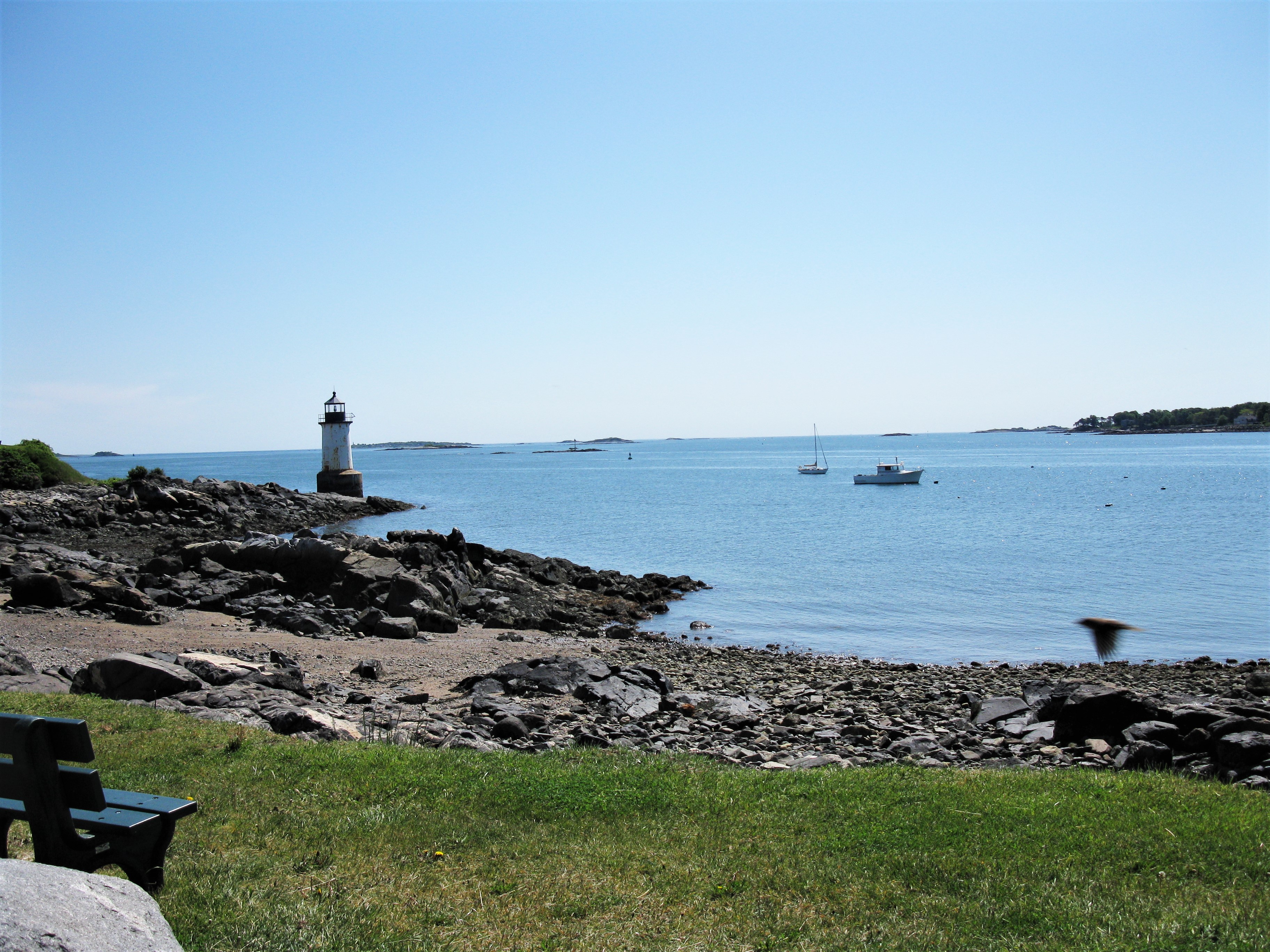 Looking out from Winter Island Park